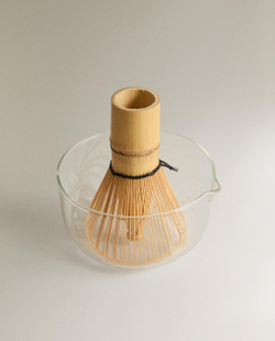 Zara Home набор для приготовления матчи из боросиликатного стекла, цвет прозрачный, 23.5 см