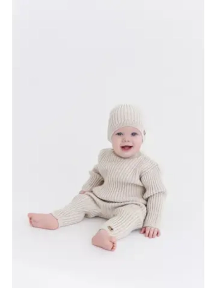 вязаный костюм для новорожденных