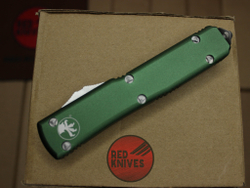 Нож Microtech Ultratech Standard S/E A+++ - зеленая рукоять, клинок апокалиптик