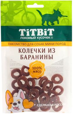 Лакомство TiTBiT для собак мини пород, Трубочки из мяса Утки , 100 г х 3 упаковки