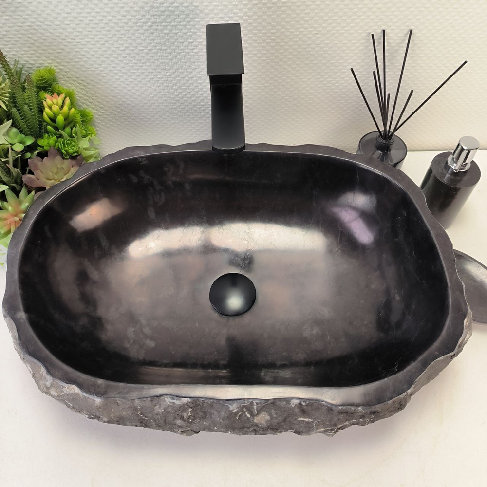 Раковина из мрамора Erozy Black EM-62792 54*39*15 11