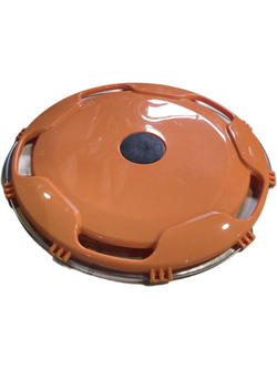 Колпак колеса R-22,5 заднего (пластик) (оранжевый) (АТ59214)