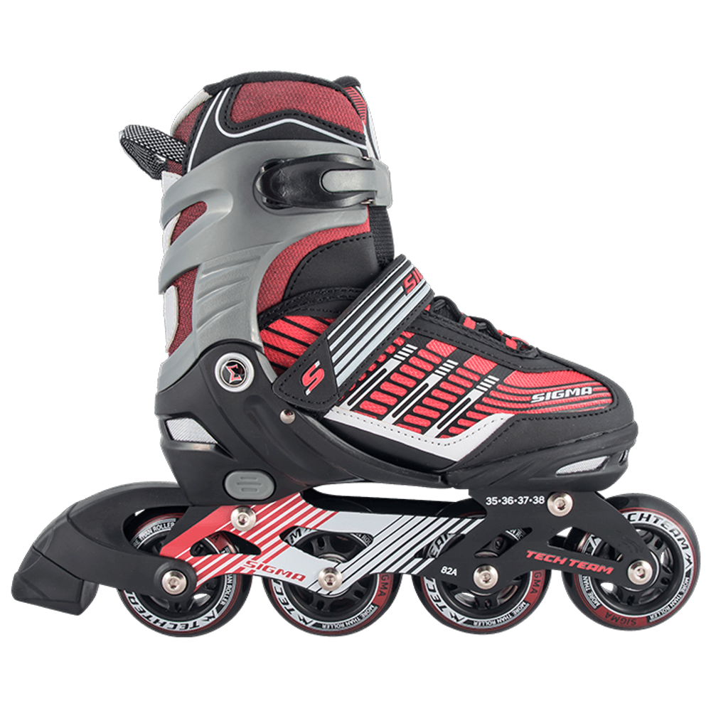 Рол.коньки Sigma р.35-38 (M) красный