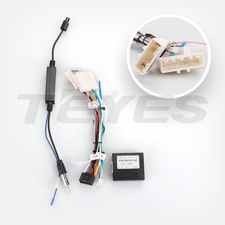 Комплект рамки с разъёмами 9+can Mercedes-Benz Smart ForTwo/ForFour W453 2015-2023 (монохром) - Car-Smart 9628