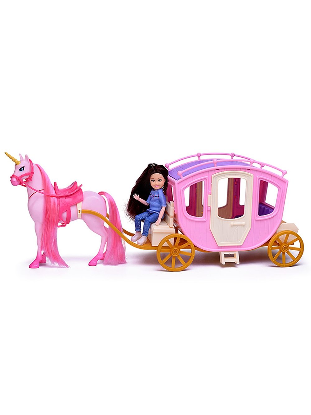 Игровой набор Карета с лошадью и куклой (631A)