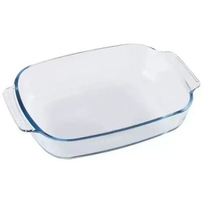 Форма для запекания IDEALE, 2 л, с ручками, прямоугольной формы, из боросиликатного стекла.