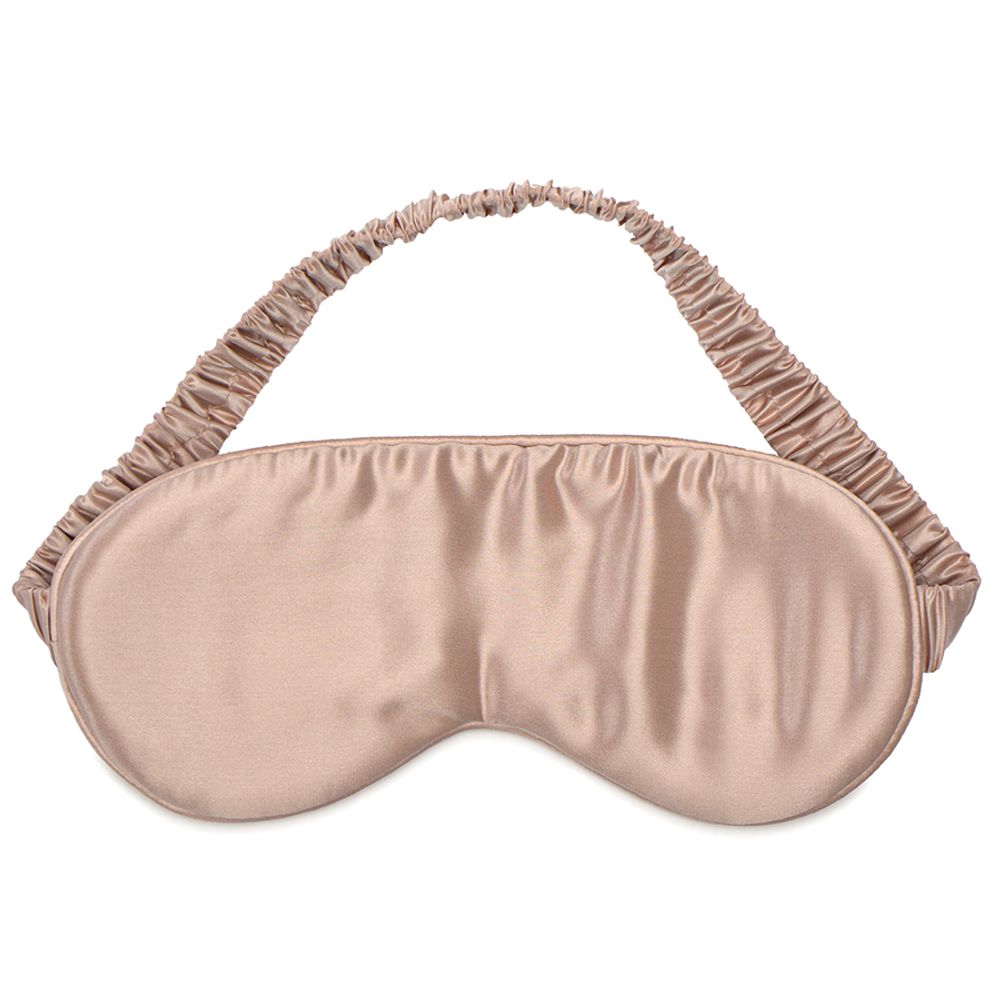 Маска для сна из натурального шелка цвета пыльной розы из коллекции Essential