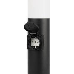 Светильник уличный напольный ЭРА «Беллона» GBF-103-1-BL-0450 230В Е27 IP54 черный с розеткой | Садово-парковые светильники