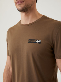 Мужская теннисная футболка Björn Borg Sthml Light T-Shirt - teak