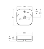Раковина накладная Cezares CZR-6615-BO
