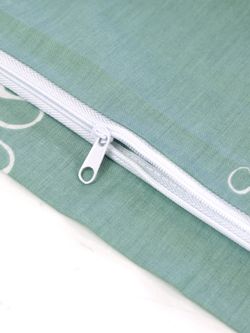 Постельное белье "КОТИКИ (мята)" евро наволочки 50х70 2шт Простынь на резинке 180х200 см Пододеяльник 200х215 см Сказка сатин