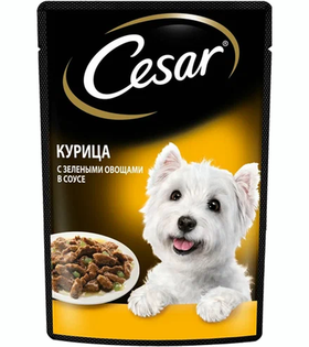 Цезарь курица с зелеными овощами 85гр.