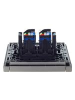 FORTE&PIANO Розетка компьютерная двойная RJ45 кат.6 FP534 сталь IEK