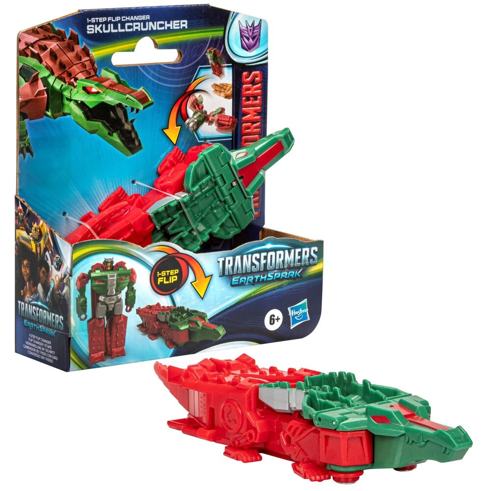 Hasbro Transformers EarthSpark - Skullcruncher 1-step flip figure F8661 / артикул   F6229 F8661  / GTIN 5010996195128