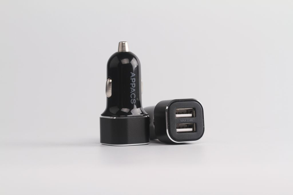 Автомобильное зарядное устройство APPACS AP01003 2USB 2.4A
