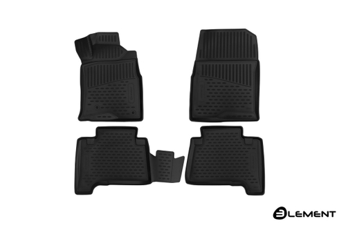 Коврики 3D в салон TOYOTA Hilux Surf, 2002-2009, внедорожник, П.Р., 4 шт. (полиуретан) ELEMENT3D48154210