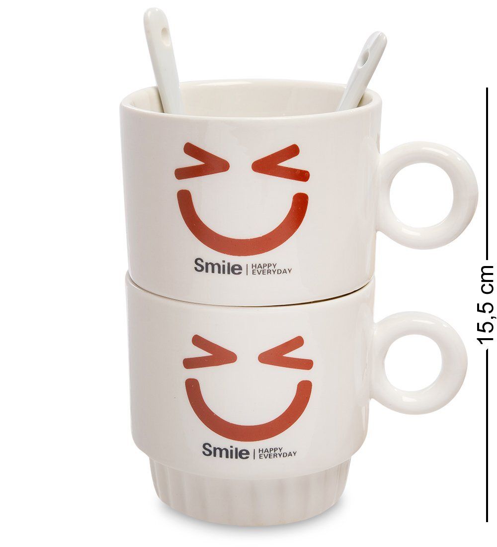 GAEM Art MUG-171/4 Набор из двух кружек «Счастливая улыбка каждый день»