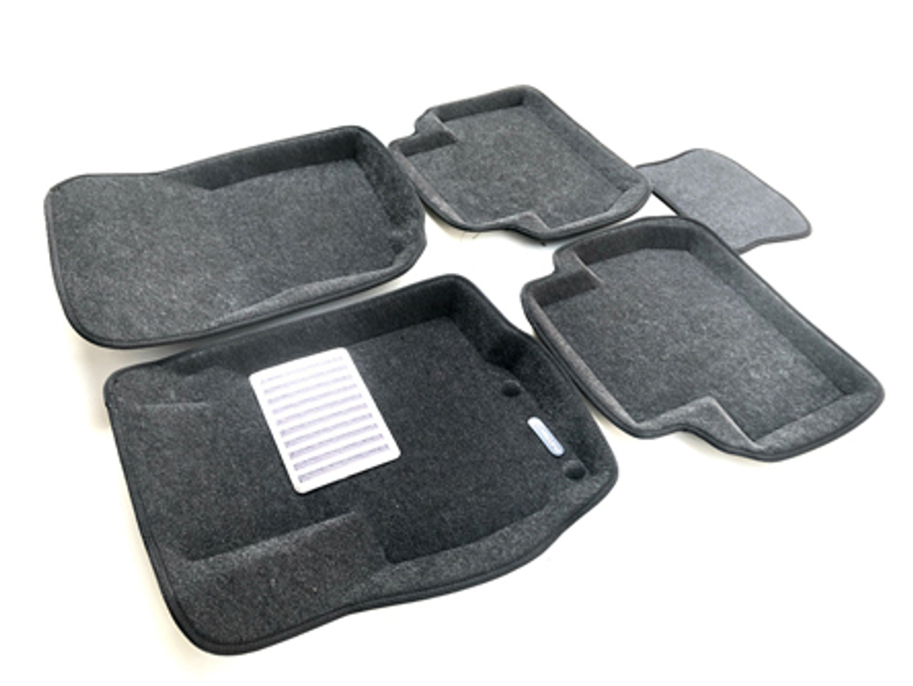 Коврики салона для PEUGEOT 4007 / MITSUBISHI Outlander XL/3 (2006-2015-)/Citroen C-Crosser Euromat 3D Lux серые. Арт. EM3D-003609G