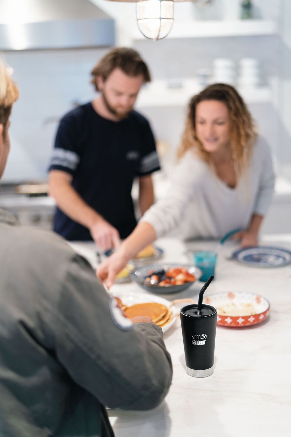 Трубочки для стаканов Klean Kanteen 8мм - 2 шт Black, с ёршиком