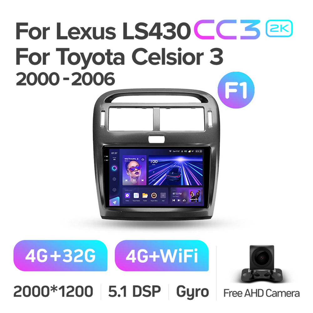 Teyes CC3 2K 9"для Lexus LS 430 2000-2006