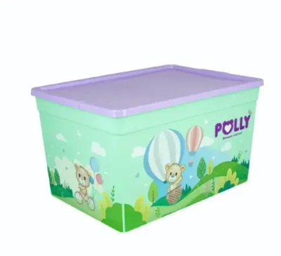 Контейнер для хранения игрушек с крышкой «POLLY», 14*28*28см / 10л