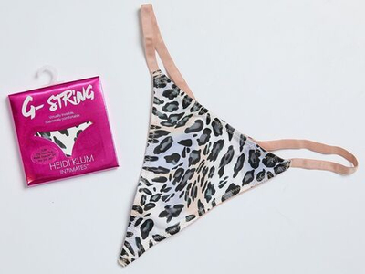 Леопардовые трусики-стринги (Размер: S-M) (Цвет: леопард)