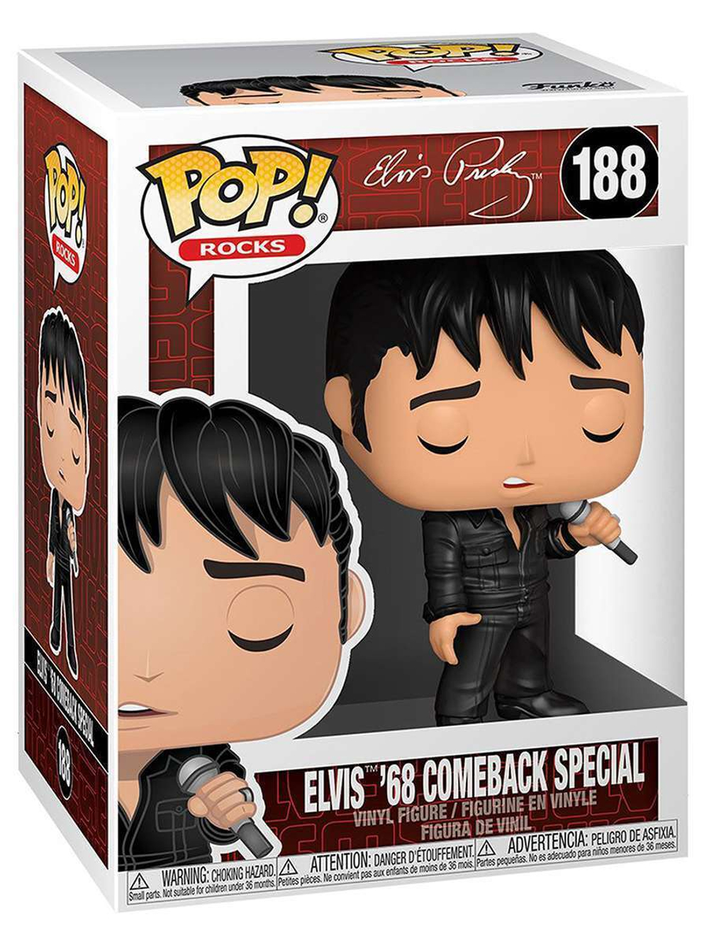 Фигурка Funko POP! Rocks Elvis Presley Elvis '68 Comeback Special (188) 40140