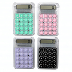 Калькулятор карманный, 8,5*5,5см. прозрачный, цвет в ассортименте (Центрум)