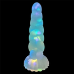 EroHot Glow Втулка анальная светящаяся в темноте с блестками