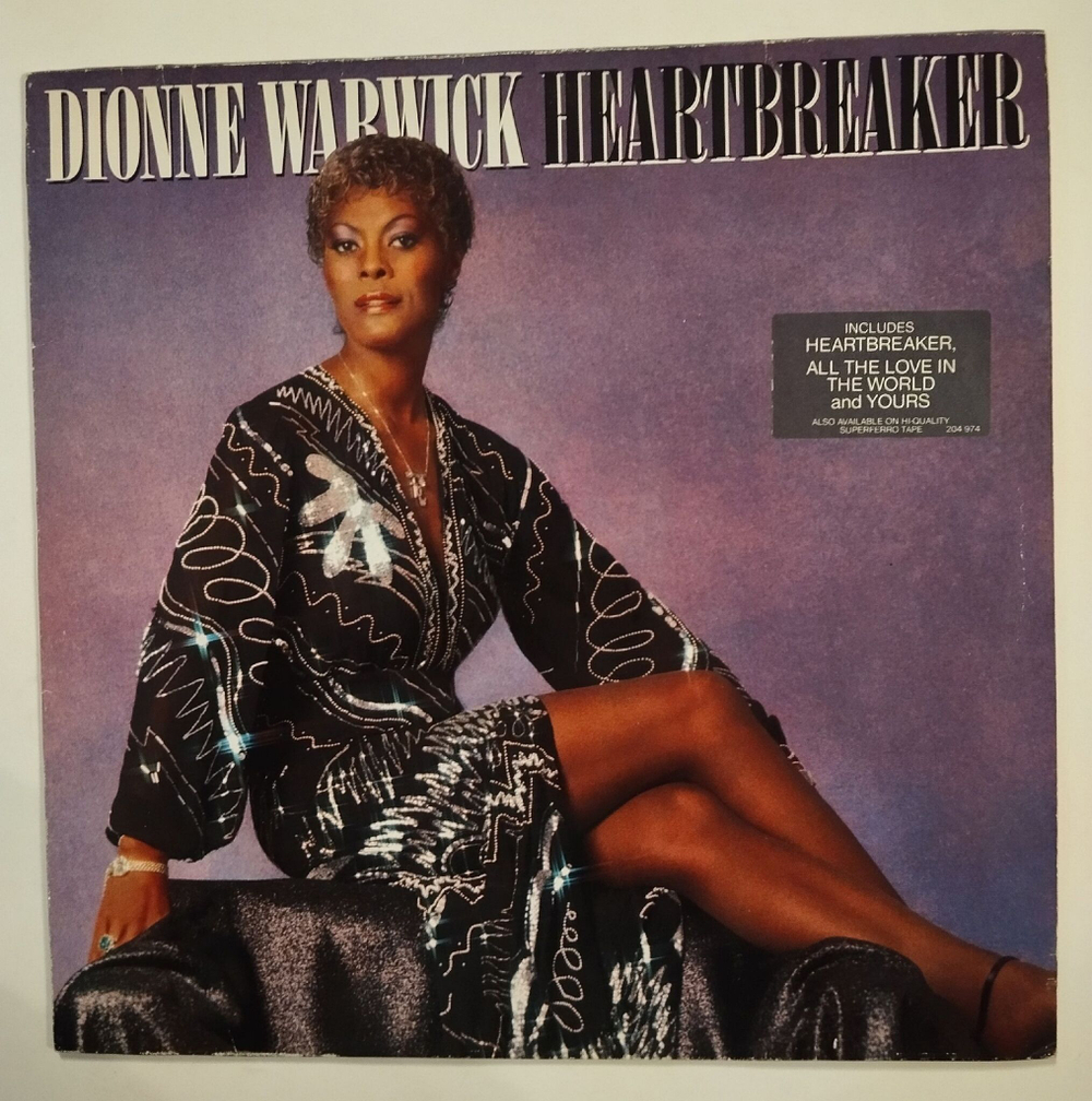 Винтажная виниловая пластинка LP Dionne Warwick Heartbreaker (Germany 1982)