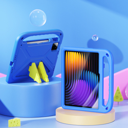 Детский чехол синего цвета на планшет Xiaomi Pad 7 и 7 Pro от от Dux Ducis, серия Puff Series Case