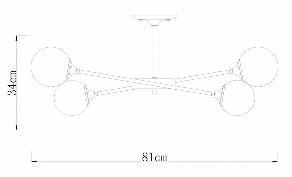 Люстра на штанге Arte Lamp A2703PL-8SG