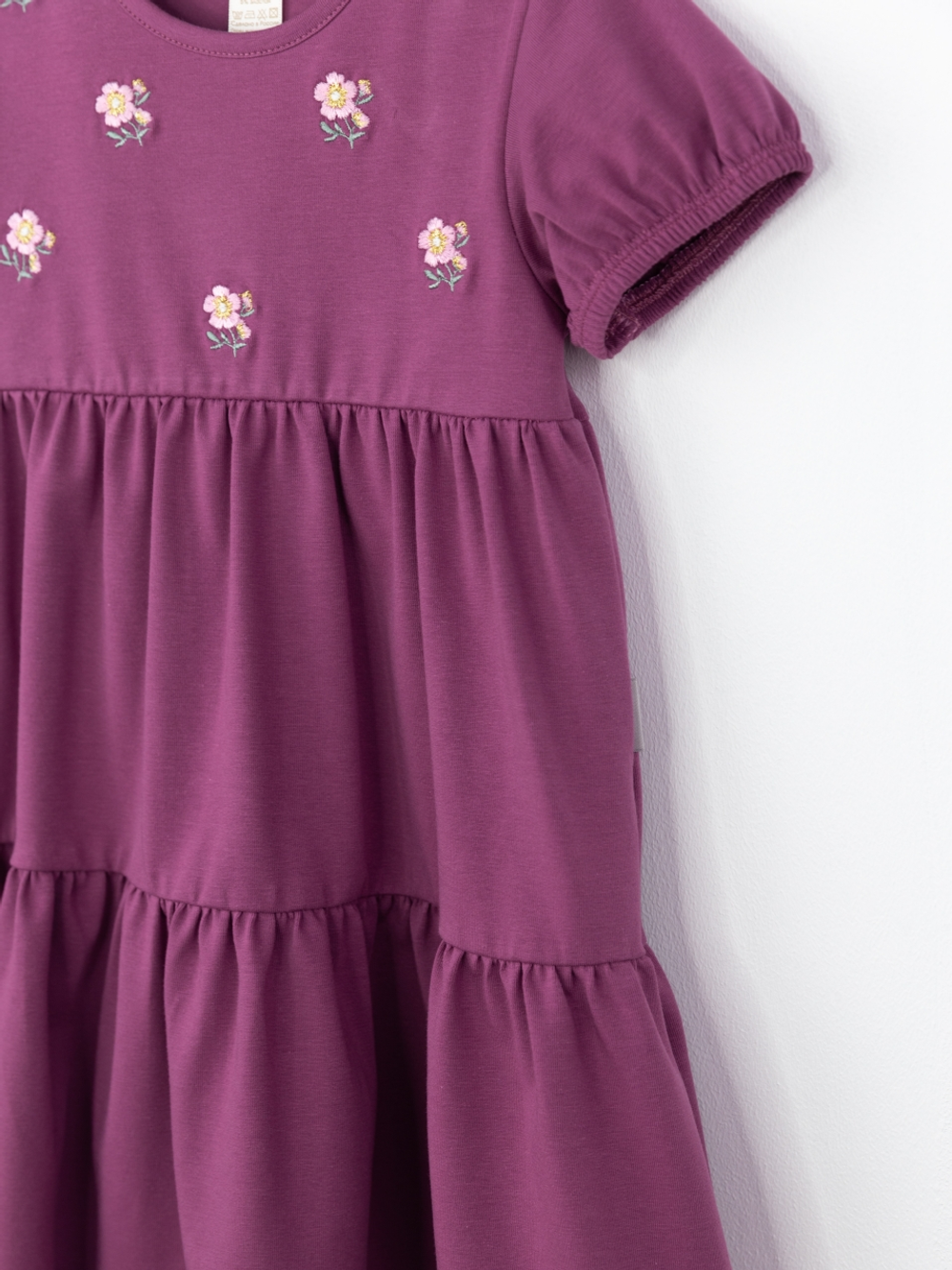 Платье трикотажное с вышивкой Baby Boom