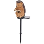 Светильник на солн.батарее «Ежик» 14*11*9 см, (свечение теплый белый)