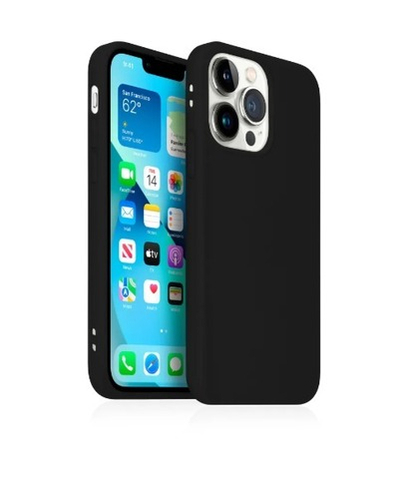 Накладка Apple iPhone 13 черный Zibelino Soft Case