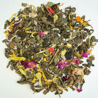 Зеленый чай BERRY-TEA "Фруктовый бриз" | 18гр под стакан | Эконом