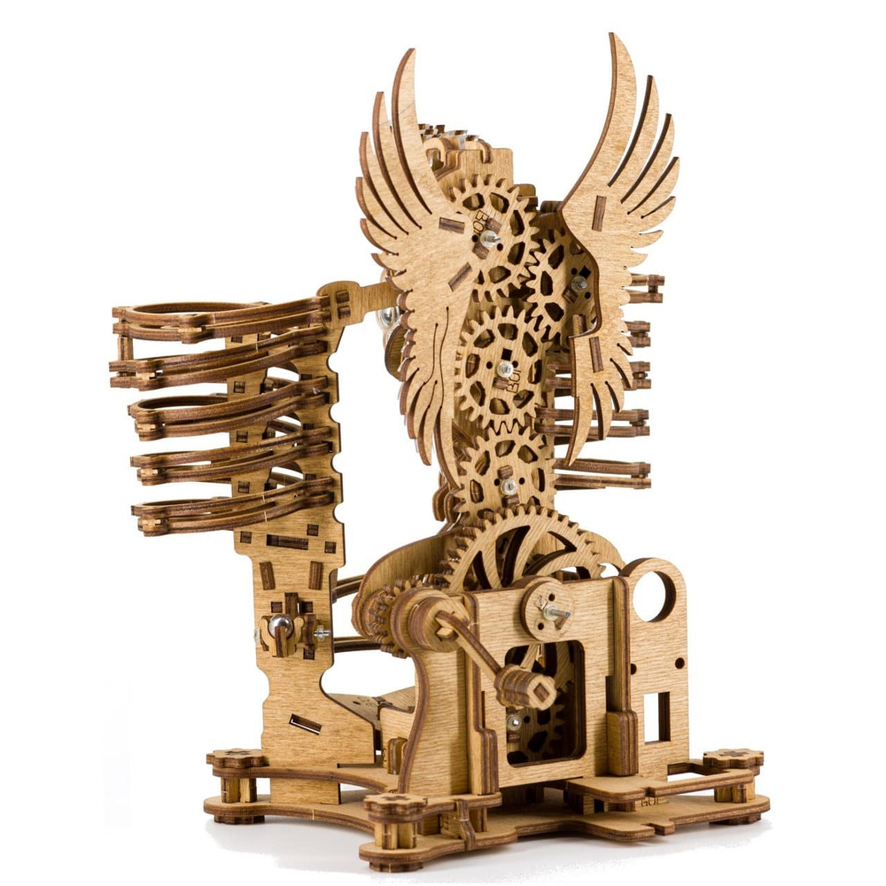 Деревянный конструктор-марбл Дракон от IDventure - marble сборная модель, 3D пазл, марблс, катание шариков
