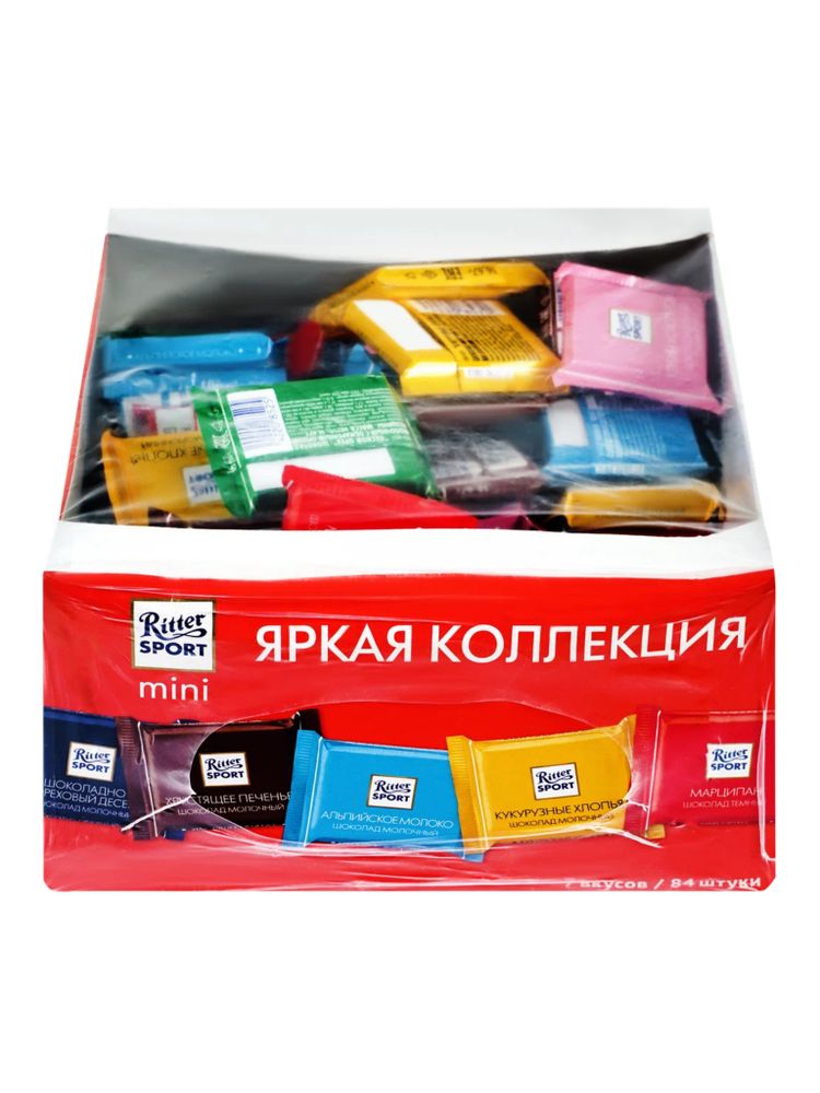Набор шоколада Ritter Sport Яркая коллекция 1,4 кг x 4 шт