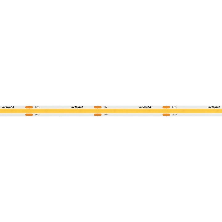 Светодиодная лента Arlight 8W/m 480LED/m CSPSMD холодный белый 5M COB-X480-8mm 24V White6000 039057
