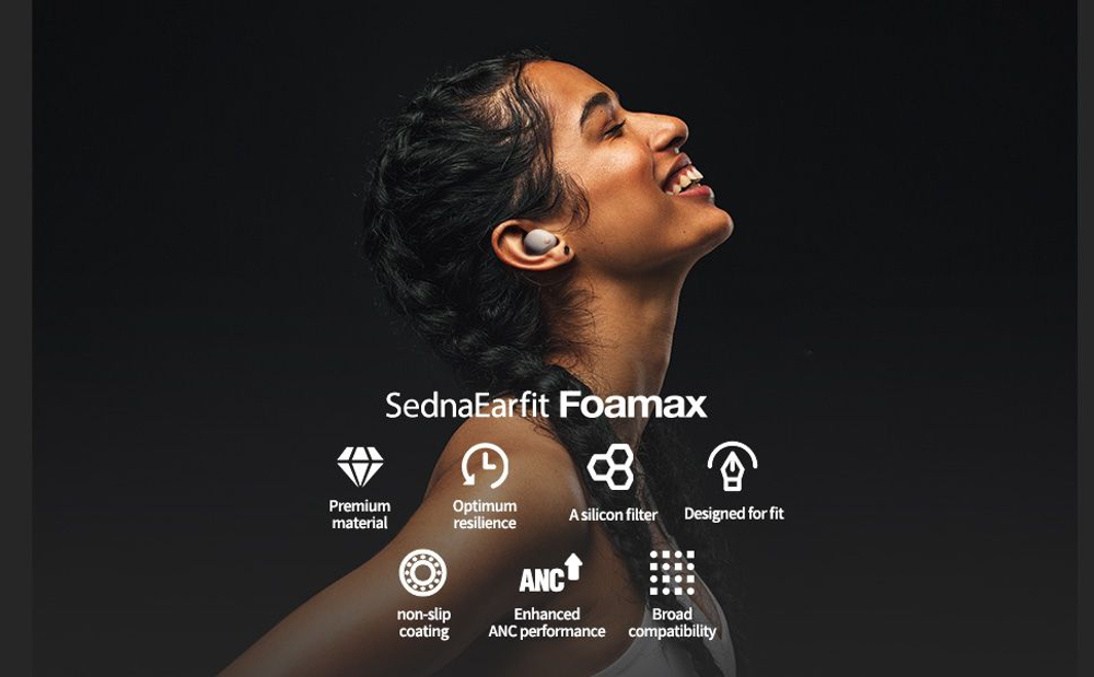 Амбушюры AZLA SednaEarfit Foamax размер ML