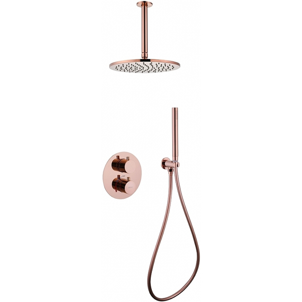 Душевая система Abber Wasser Kreis AF8121RG Розовое золото