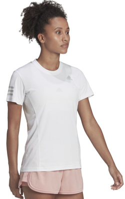 Женская футболка теннисная Adidas Club Tennis Tee W - white/grey two