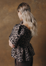 Leopard brown top