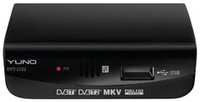 Цифровой ресивер DVB-T2 YUNO DVT-1102 черный