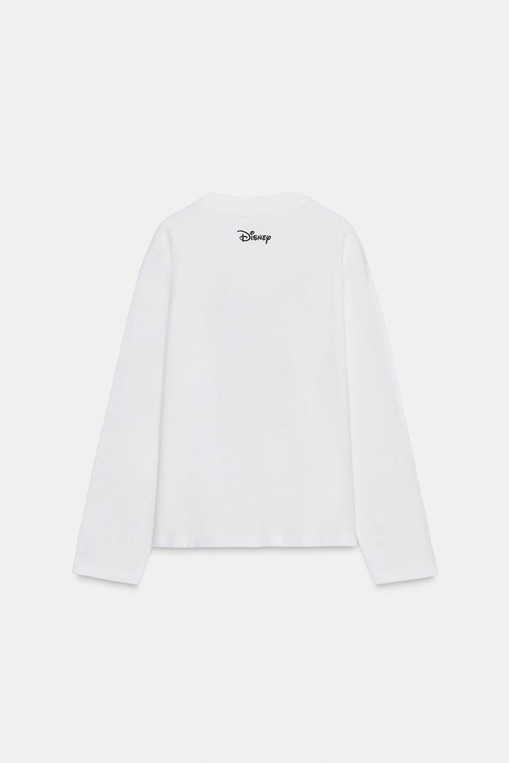 ZARA ЛОНГСЛИВ С ТЕКСТОВЫМ ПРИНТОМ ©DISNEY, БЕЛЫЙ