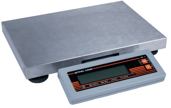Весы фасовочные ШТРИХ-СЛИМ 200М 15-2,5 ДП1 РЮ (POS2) интерфейс RS 232 (размер платформы 300х200х50)