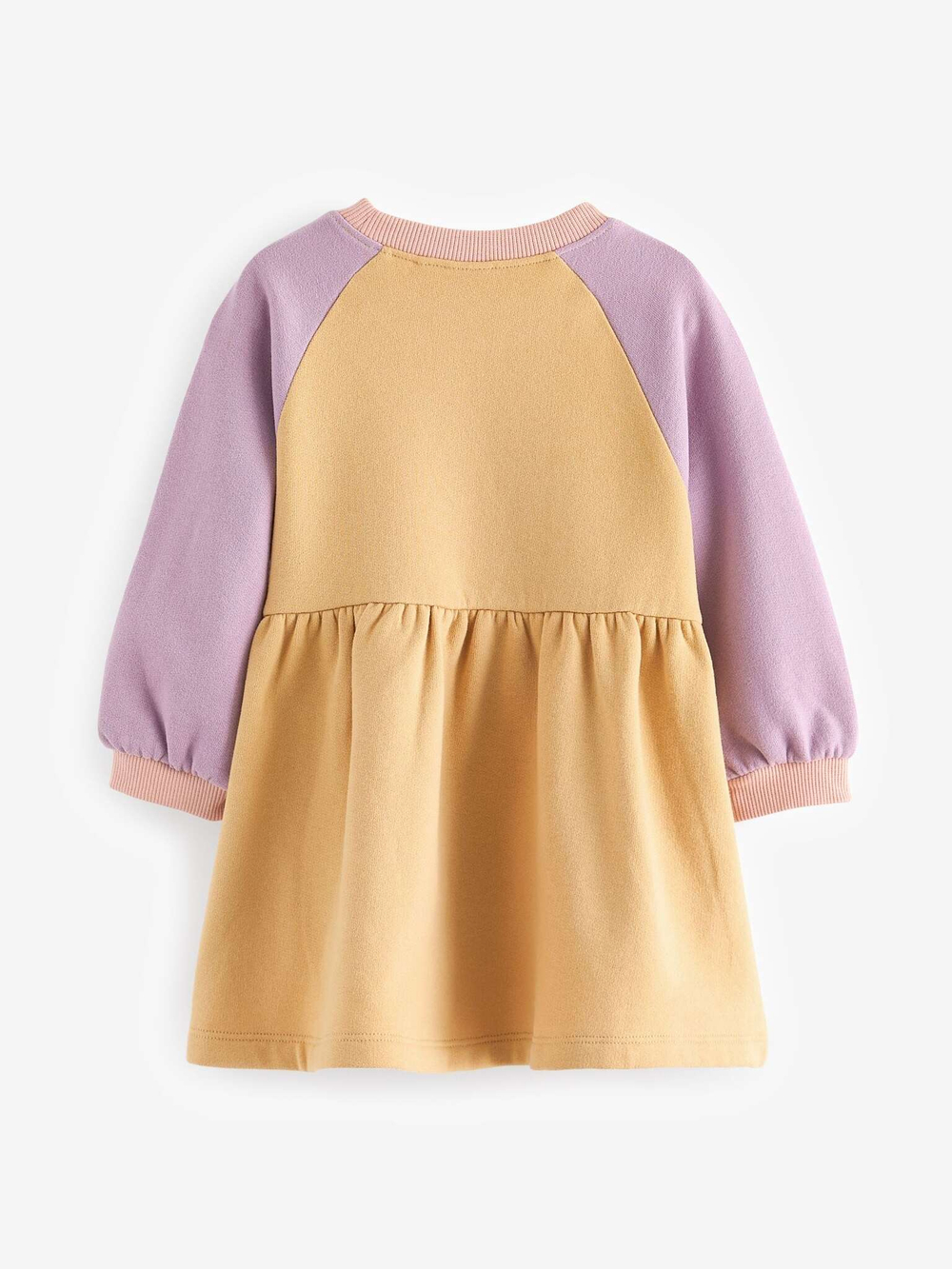 Платье для девочки Next 429-587, Светло-желтый, Сиреневый