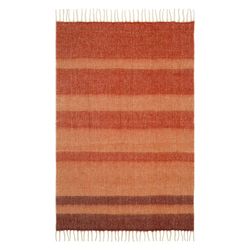 Плед мохеровый Over Horizon терракотового цвета из коллекции Trendy Ruffles, 130х180 см