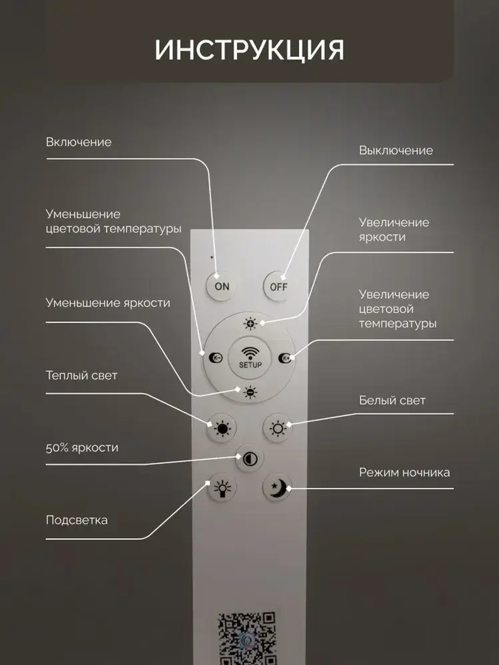 Люстра в детскую комнату светодиодная с пультом 120Вт 20 кв.м. 3200-5600К