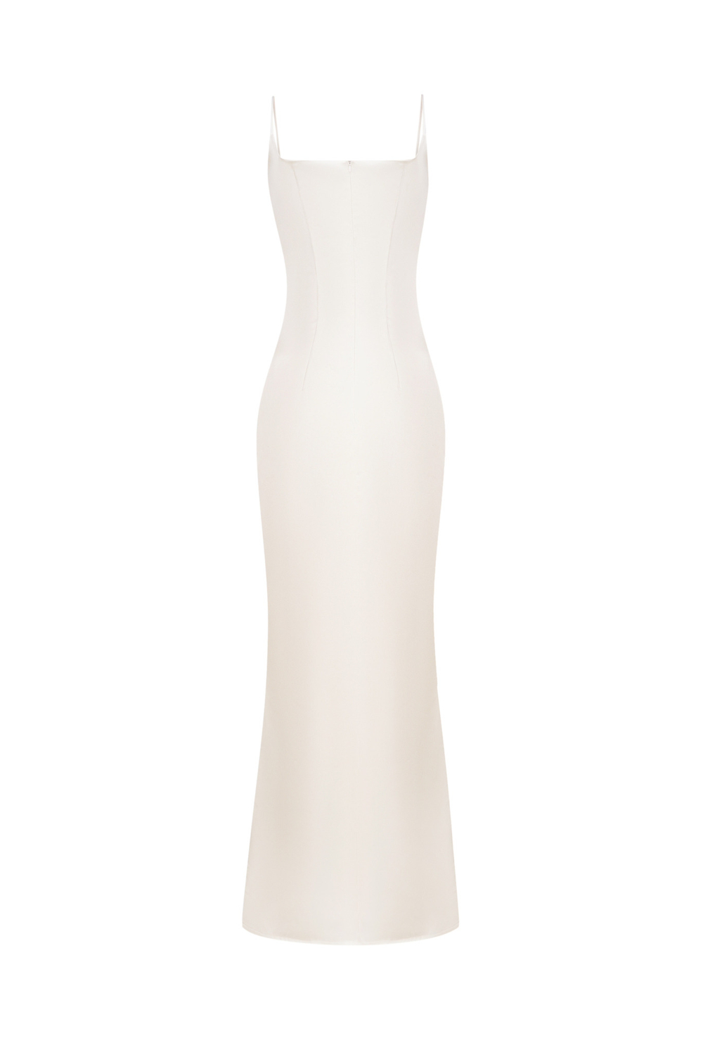 Платье макси из атласа